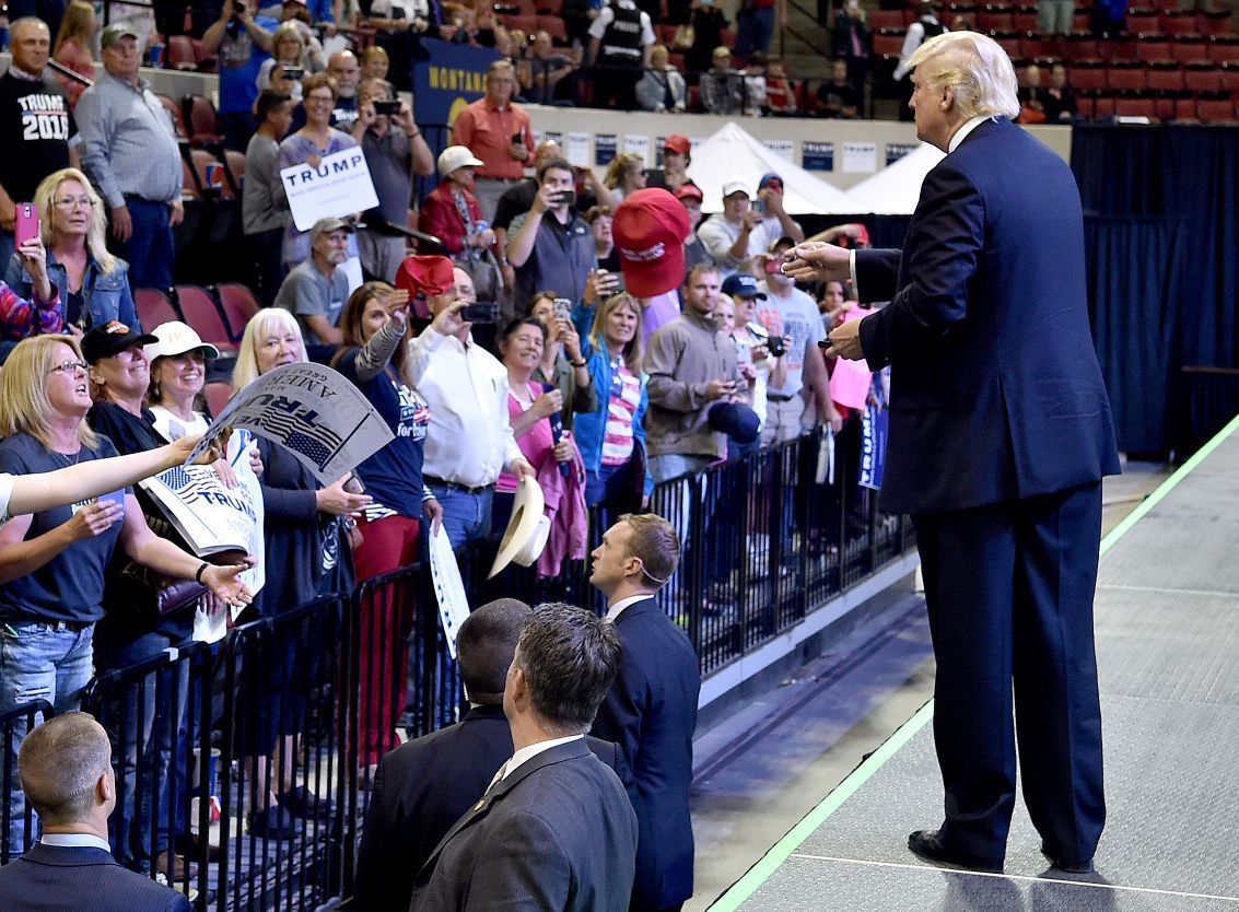 Donald Trump visits Billings